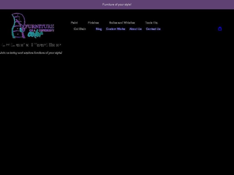 furnitureofadifferentcolor.com shopify website screenshot