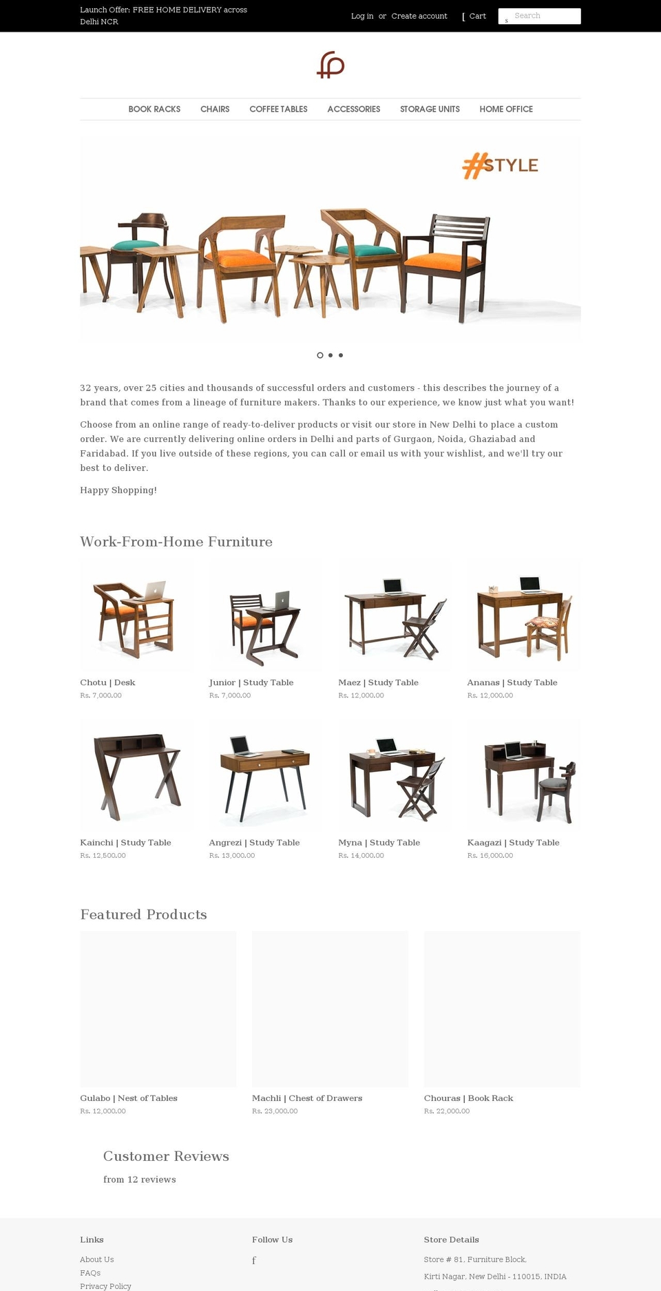 furniturepointstore.com shopify website screenshot