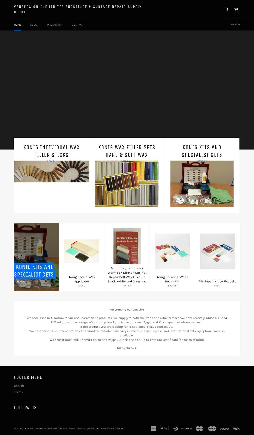 furniturerestore.co.uk shopify website screenshot