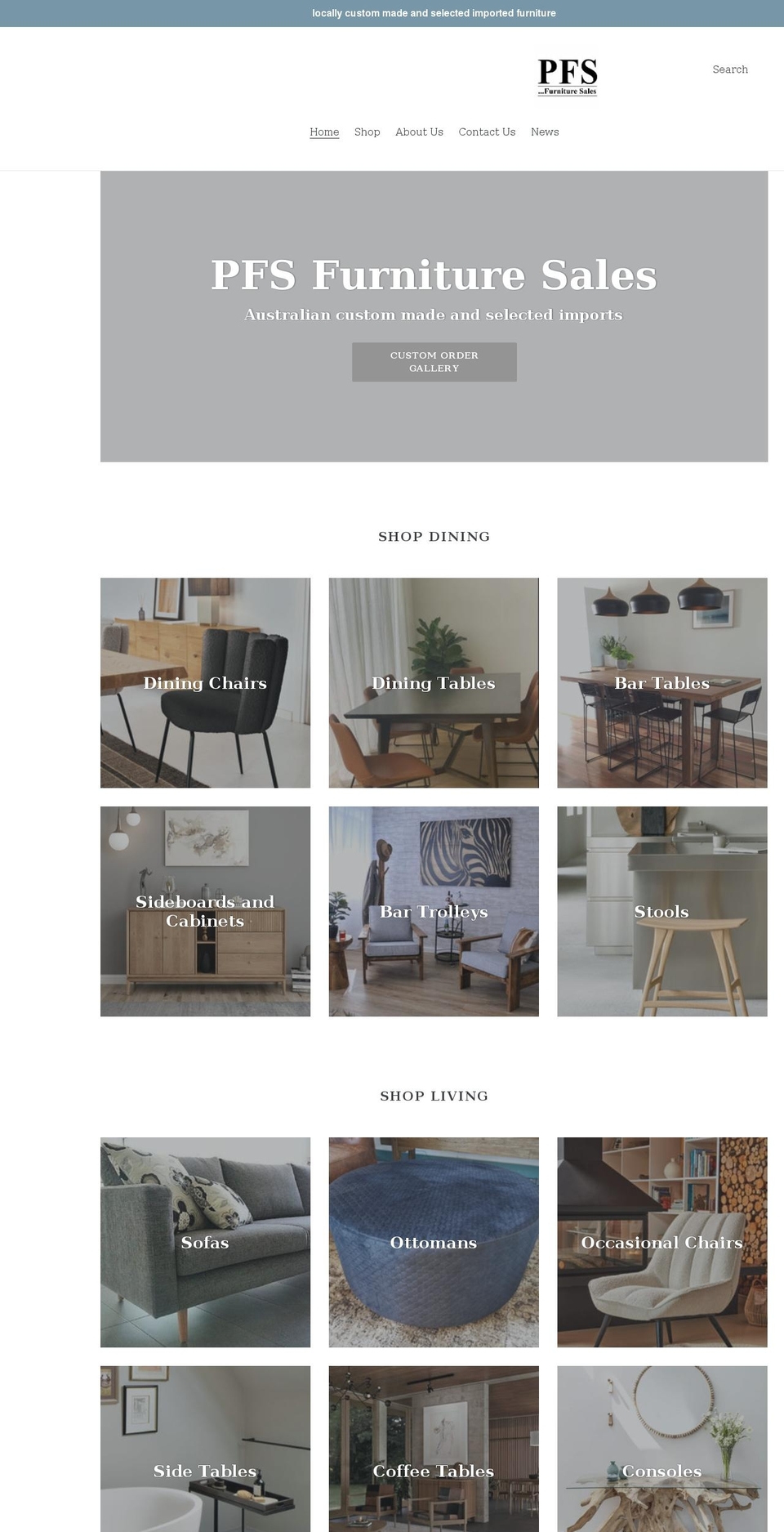 furnituresales.com.au shopify website screenshot