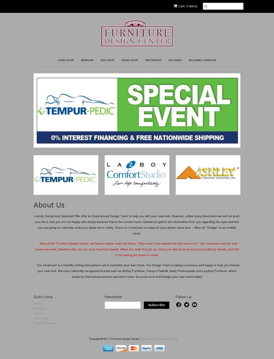 furnitureukiah.com shopify website screenshot