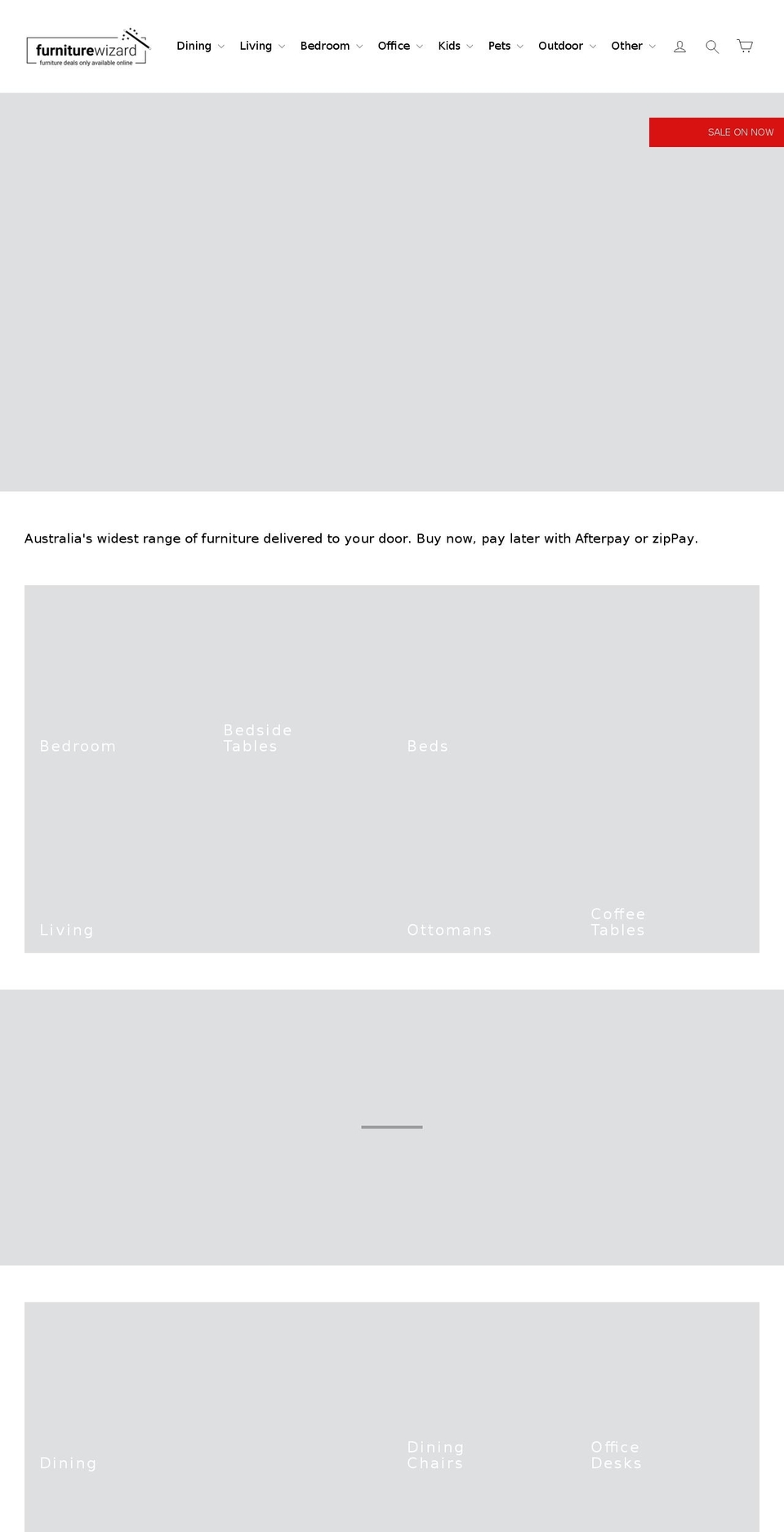 furniturewizard.com.au shopify website screenshot