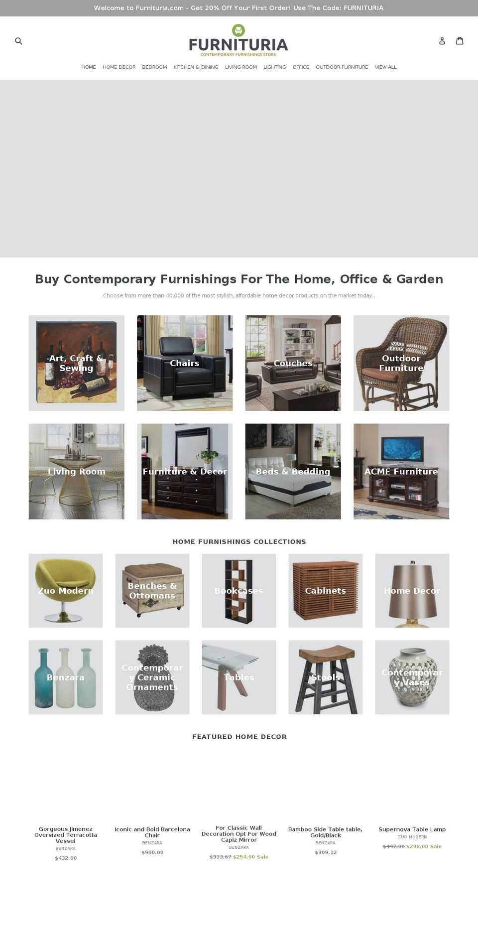 furnituria.com — Shopify storefront screenshot