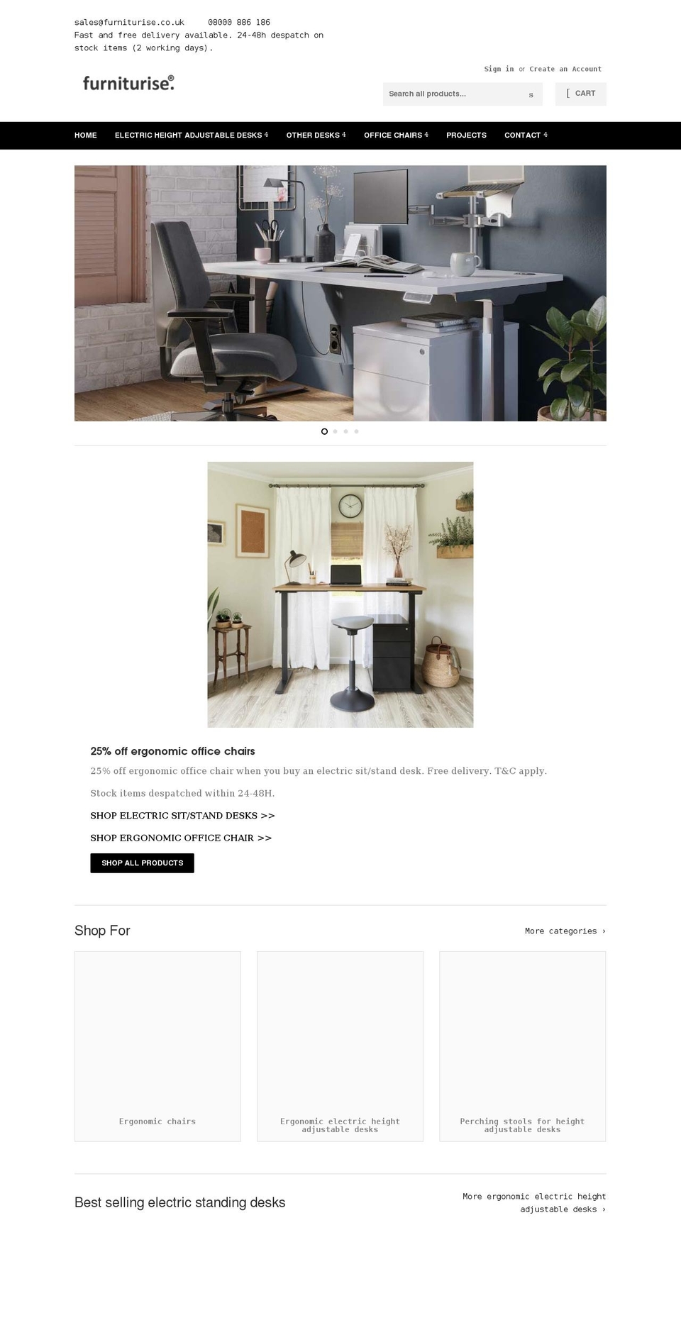 furniturise.co.uk shopify website screenshot