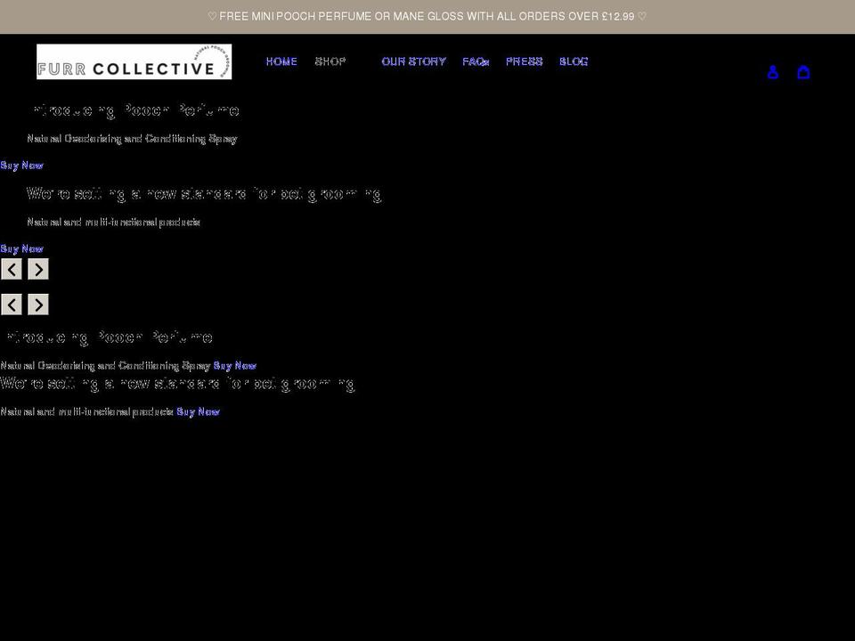 furrcollective.co.uk shopify website screenshot