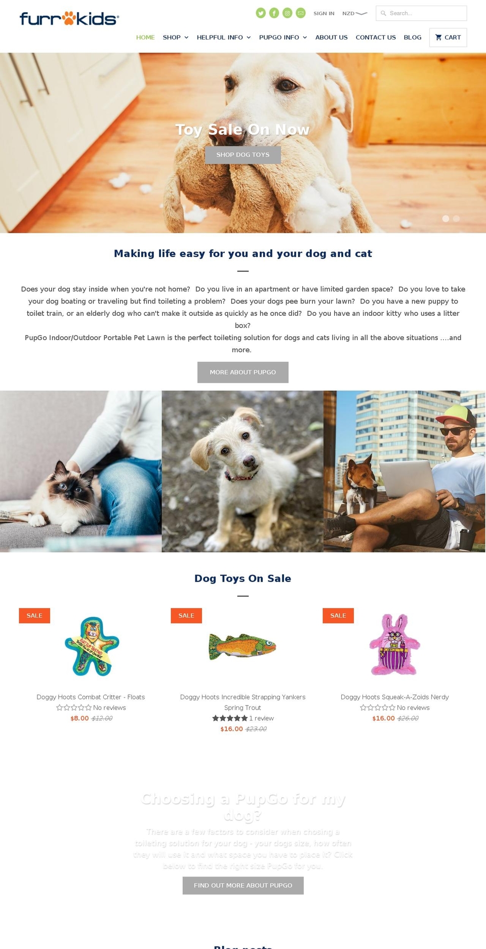 furrkids.co.nz shopify website screenshot