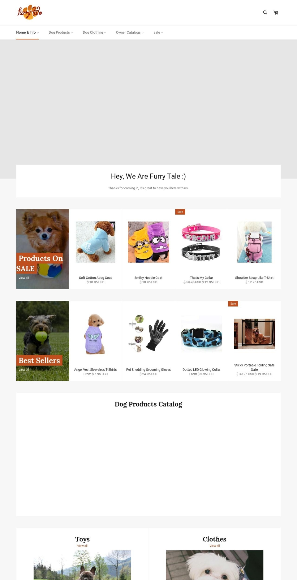 furry-tale.net shopify website screenshot