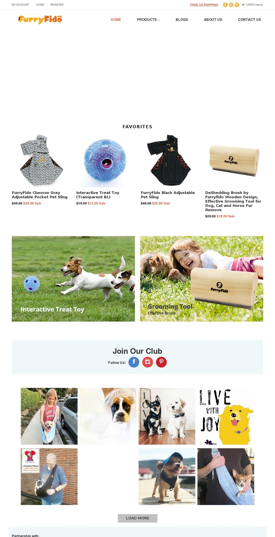 furryfidopet.com shopify website screenshot