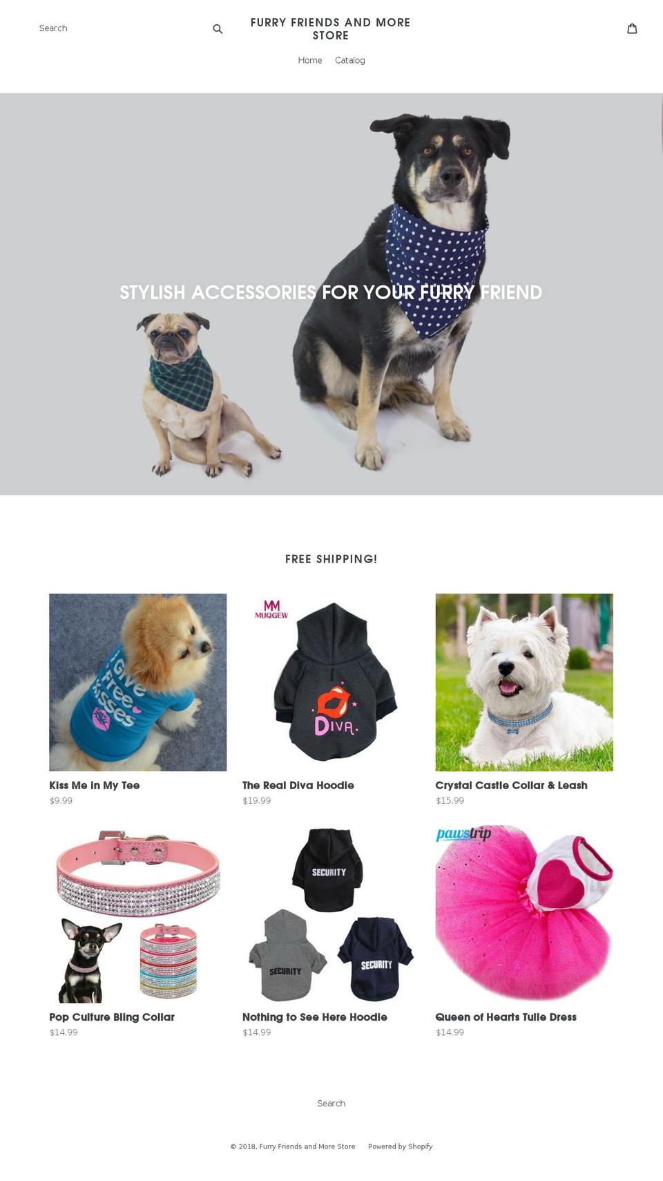 furryfriend.info shopify website screenshot