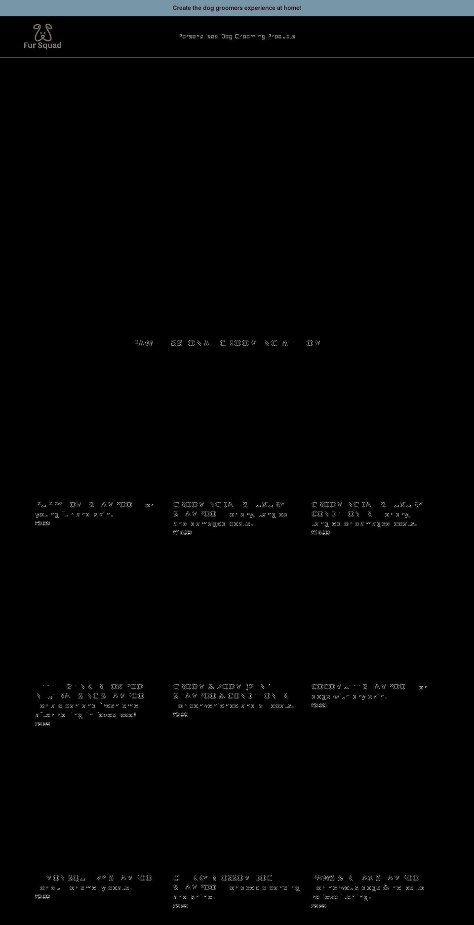 fursquad.co.uk shopify website screenshot