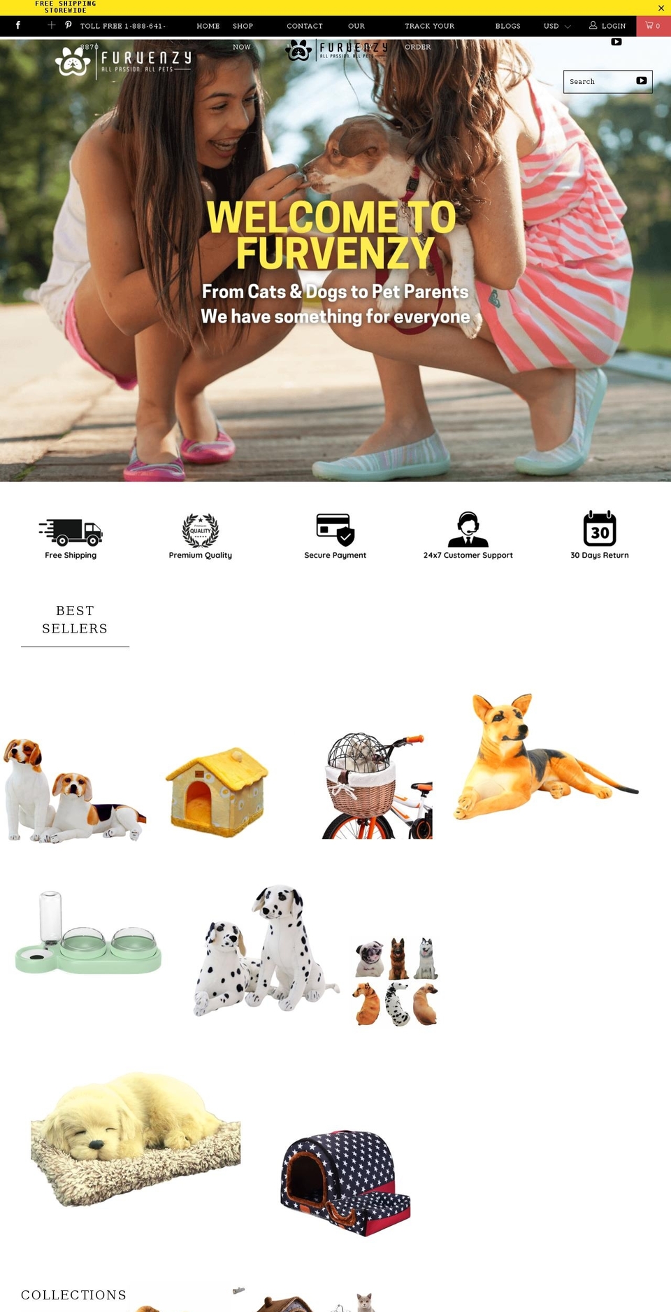 furvenzy.com shopify website screenshot