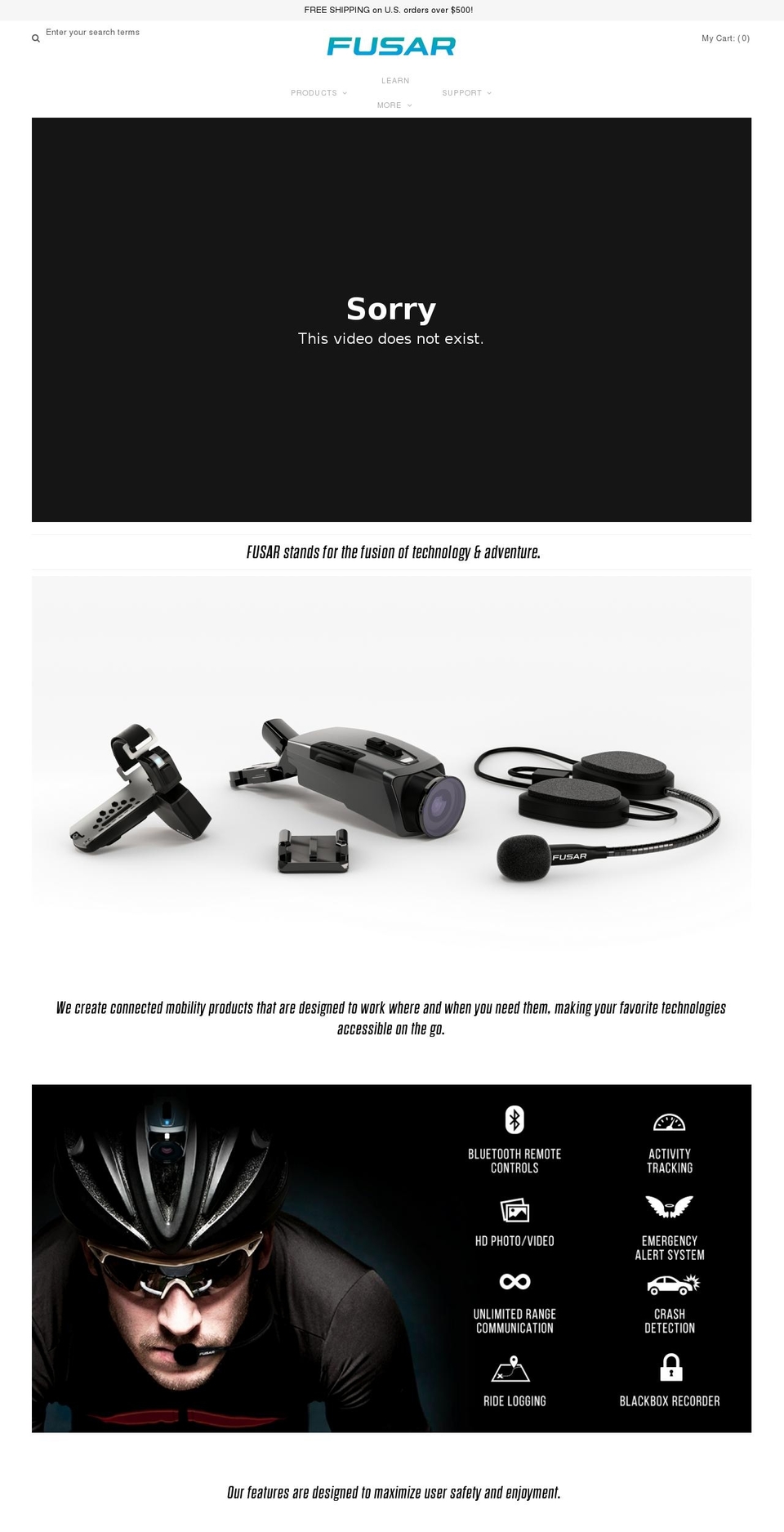 fusar.com shopify website screenshot