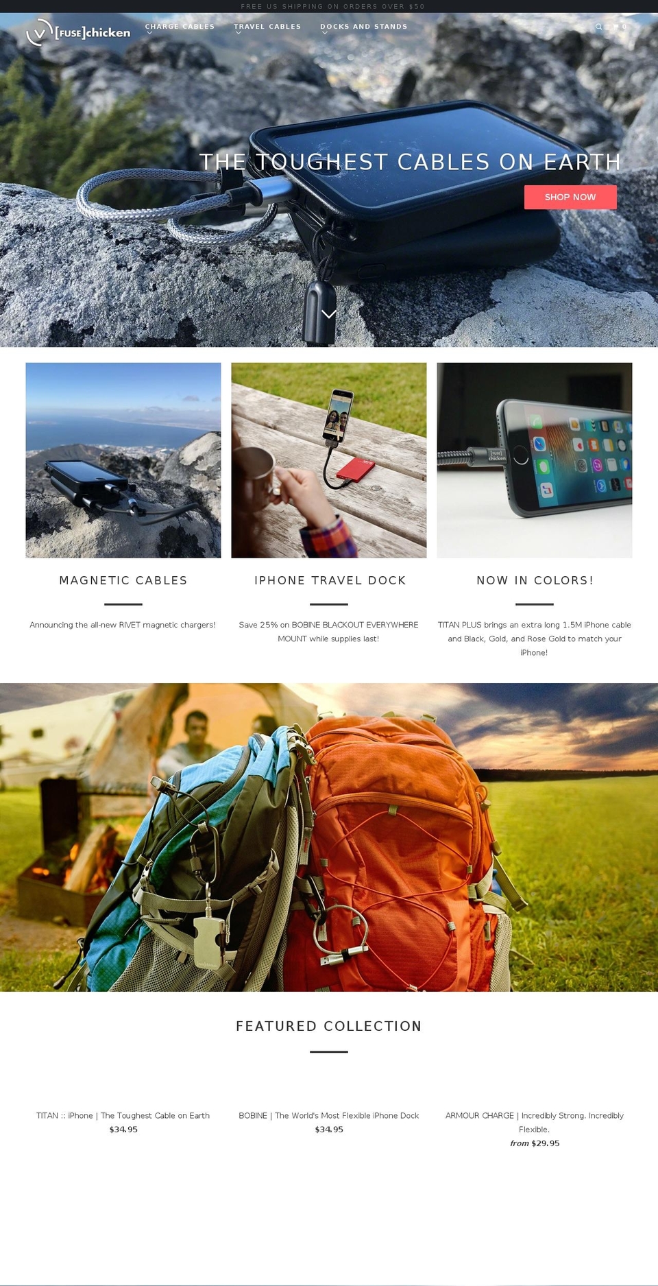 fusechicken.com shopify website screenshot