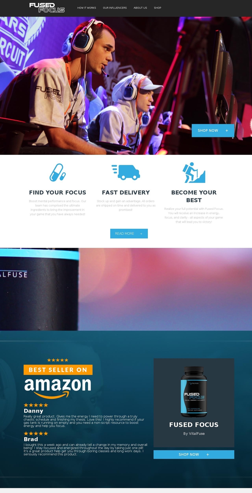 fusedfocus.com — Shopify storefront screenshot