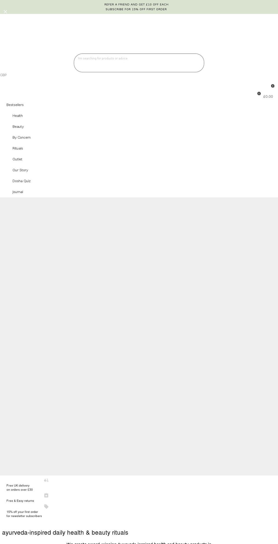 fushiwellbeing.com shopify website screenshot