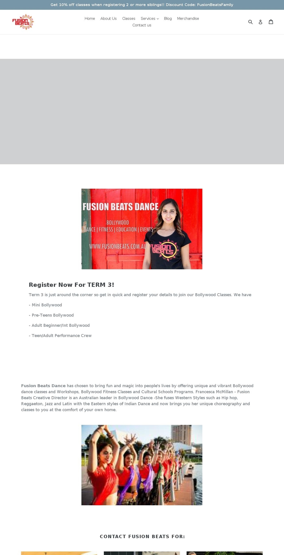 fusionbeats.com.au shopify website screenshot