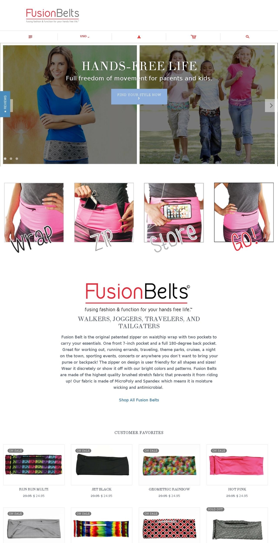 Fusion Belts - 08 May 2018 Shopify theme site example fusionbelt.com