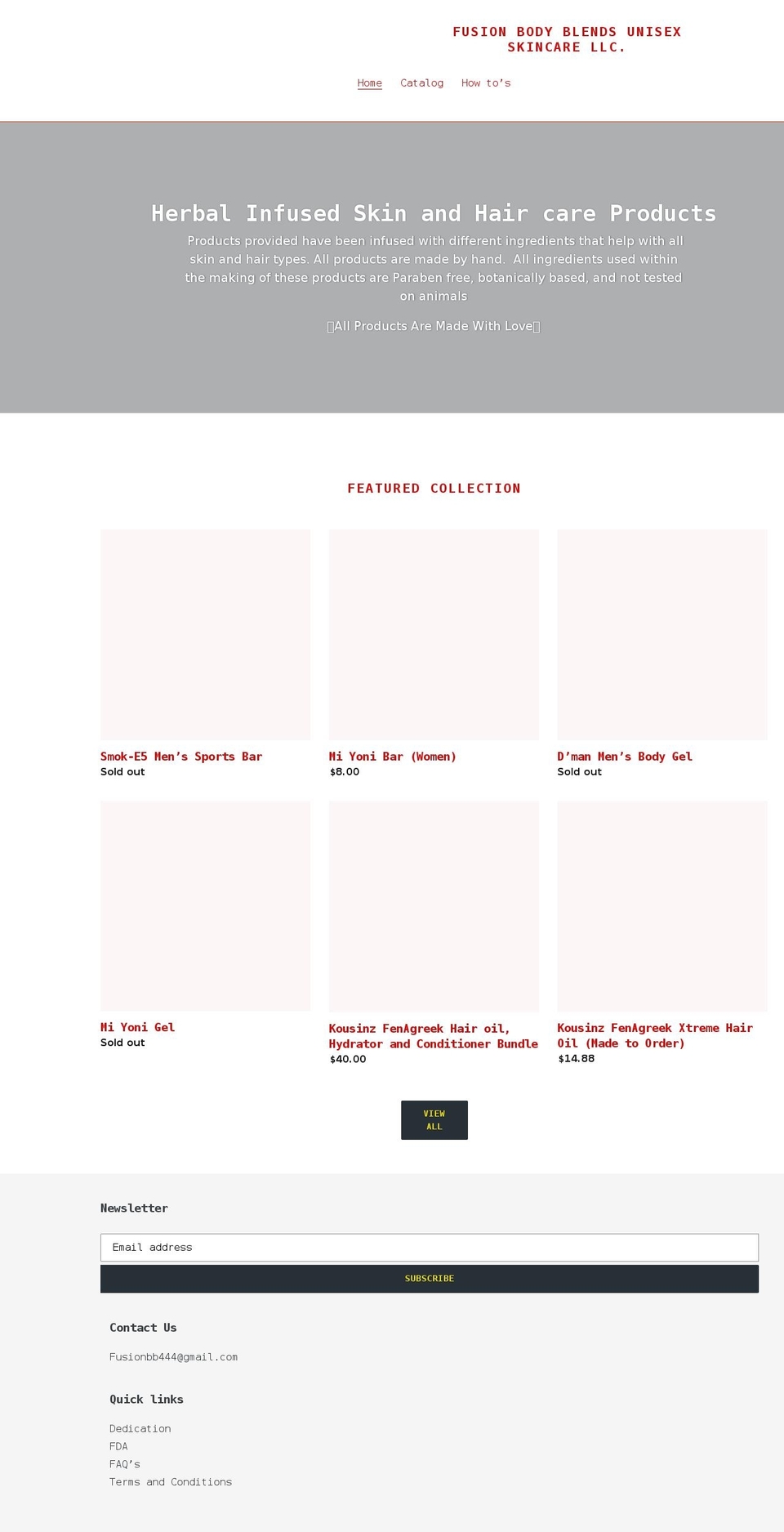 fusionbodyblends444.com shopify website screenshot