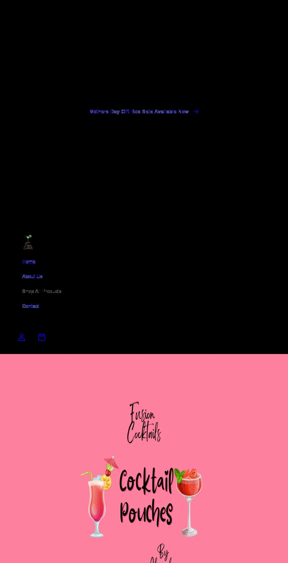 fusioncocktails.co.uk shopify website screenshot