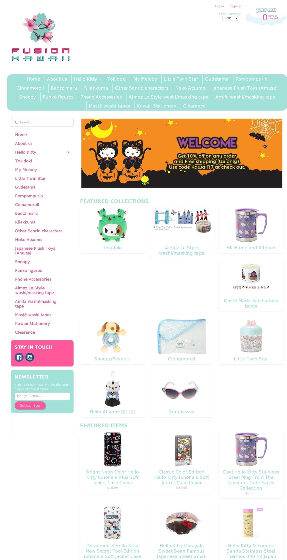 fusionkawaii.com — Shopify storefront screenshot