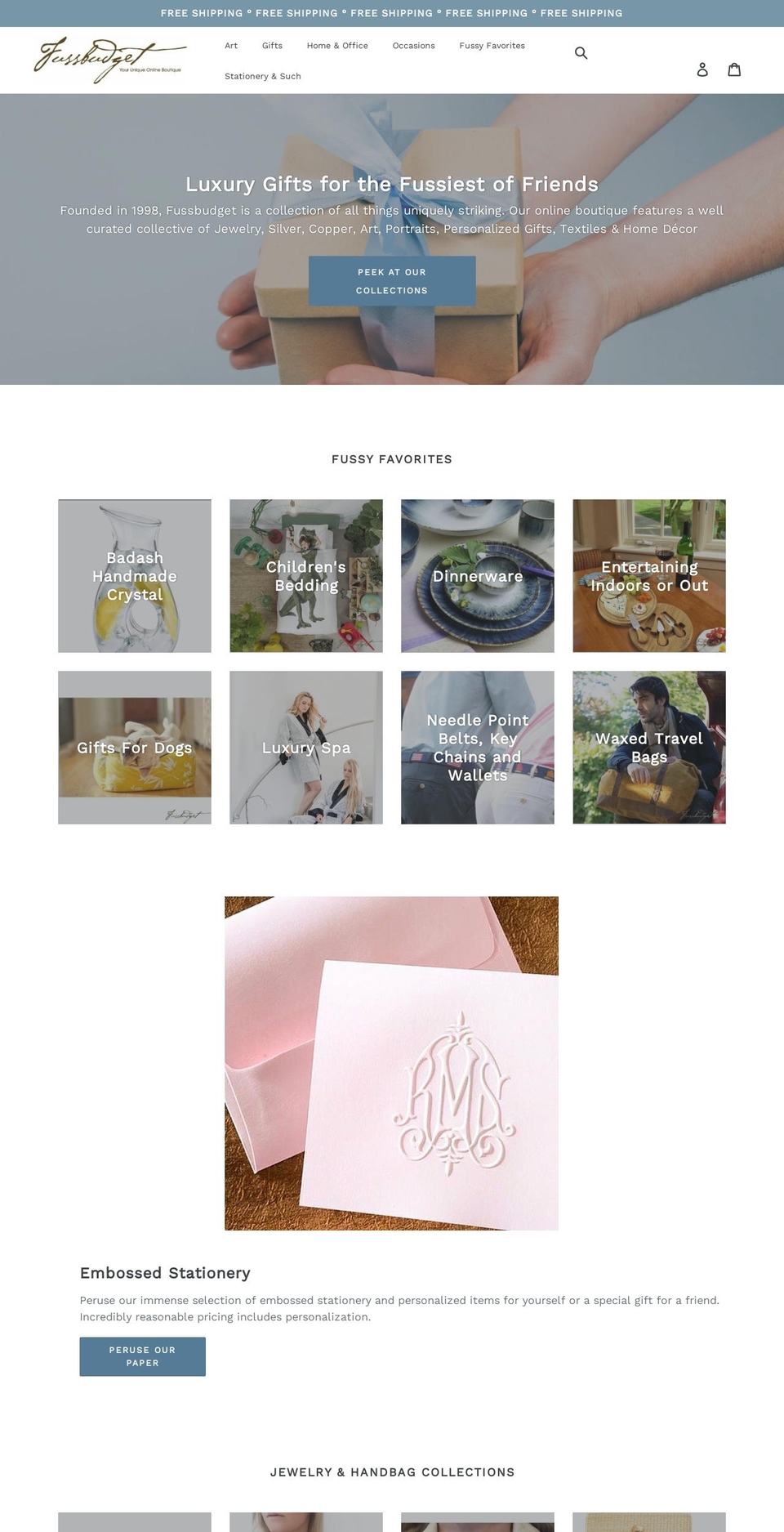 fussbudget.com shopify website screenshot