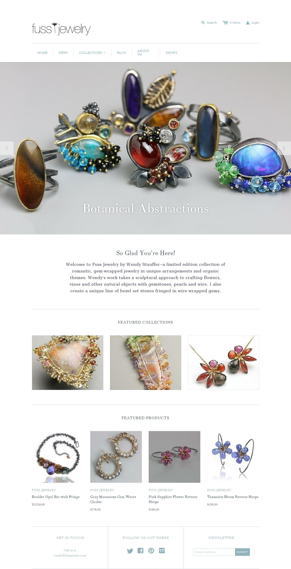 fussjewelry.com shopify website screenshot