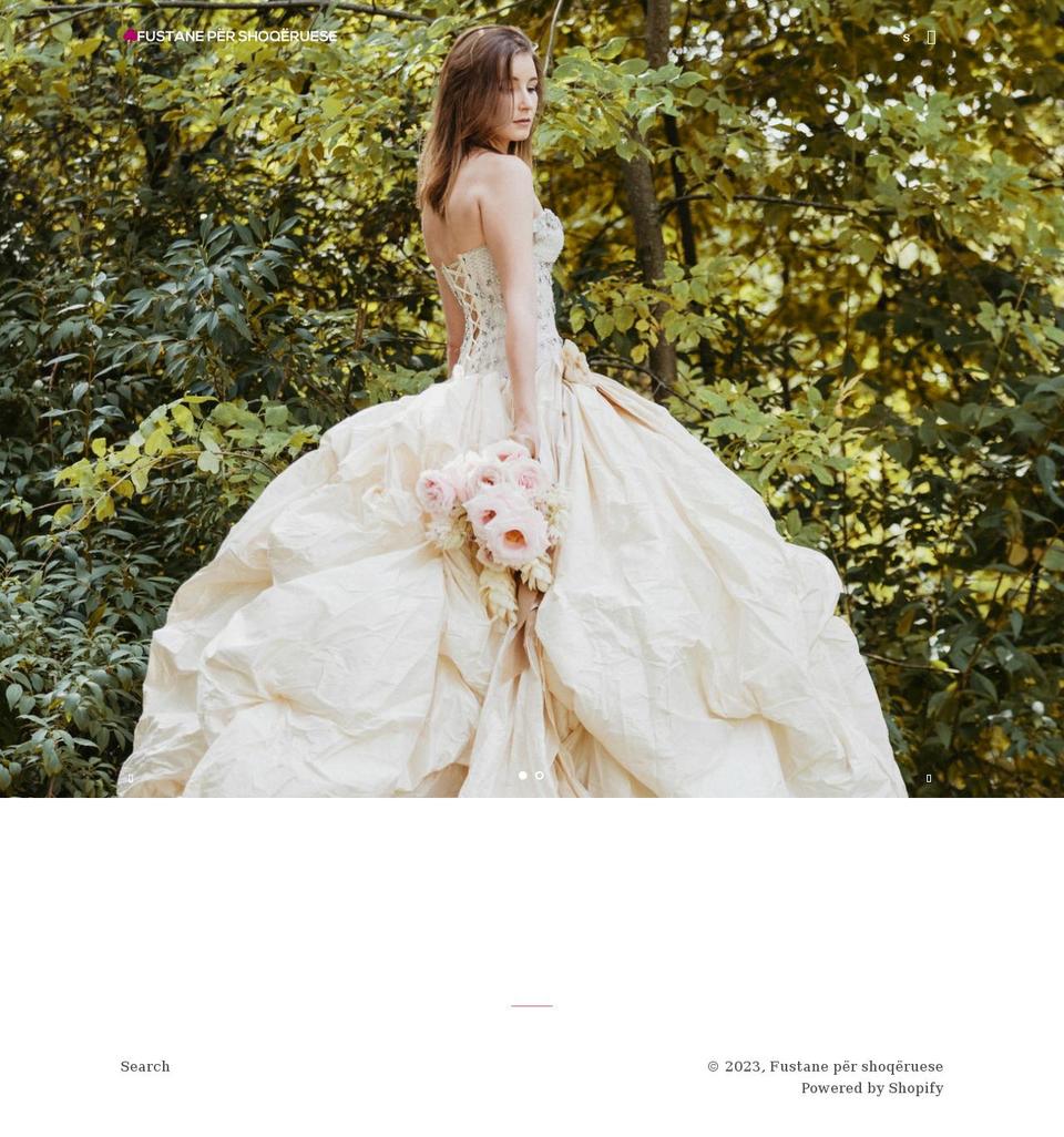 fustanepershoqeruese.myshopify.com shopify website screenshot