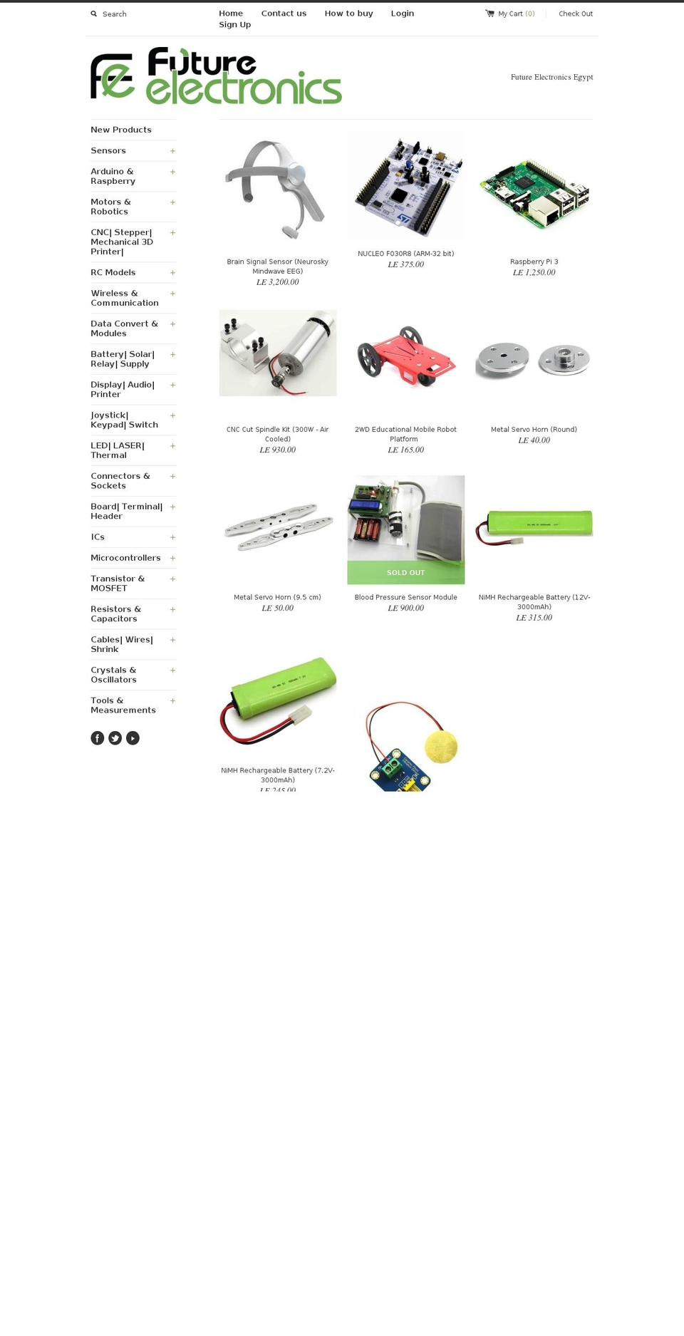 fut-electronics.com shopify website screenshot