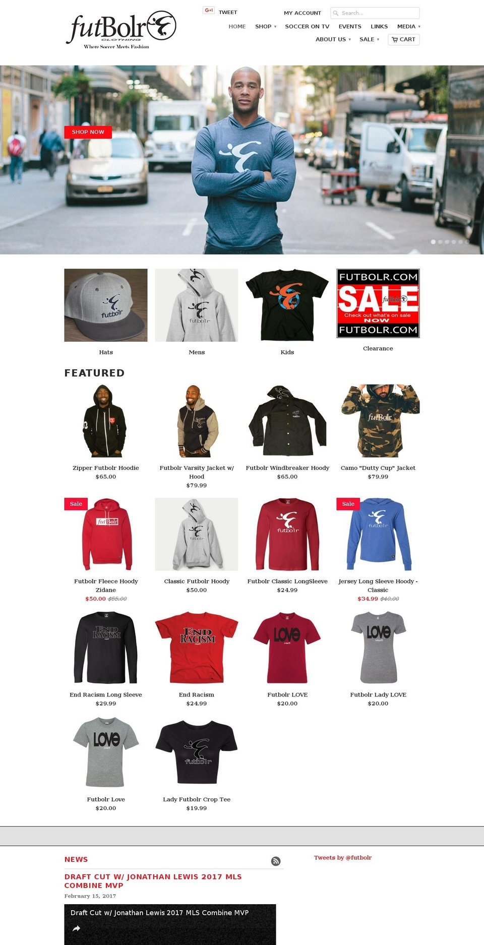 futbolr.com shopify website screenshot