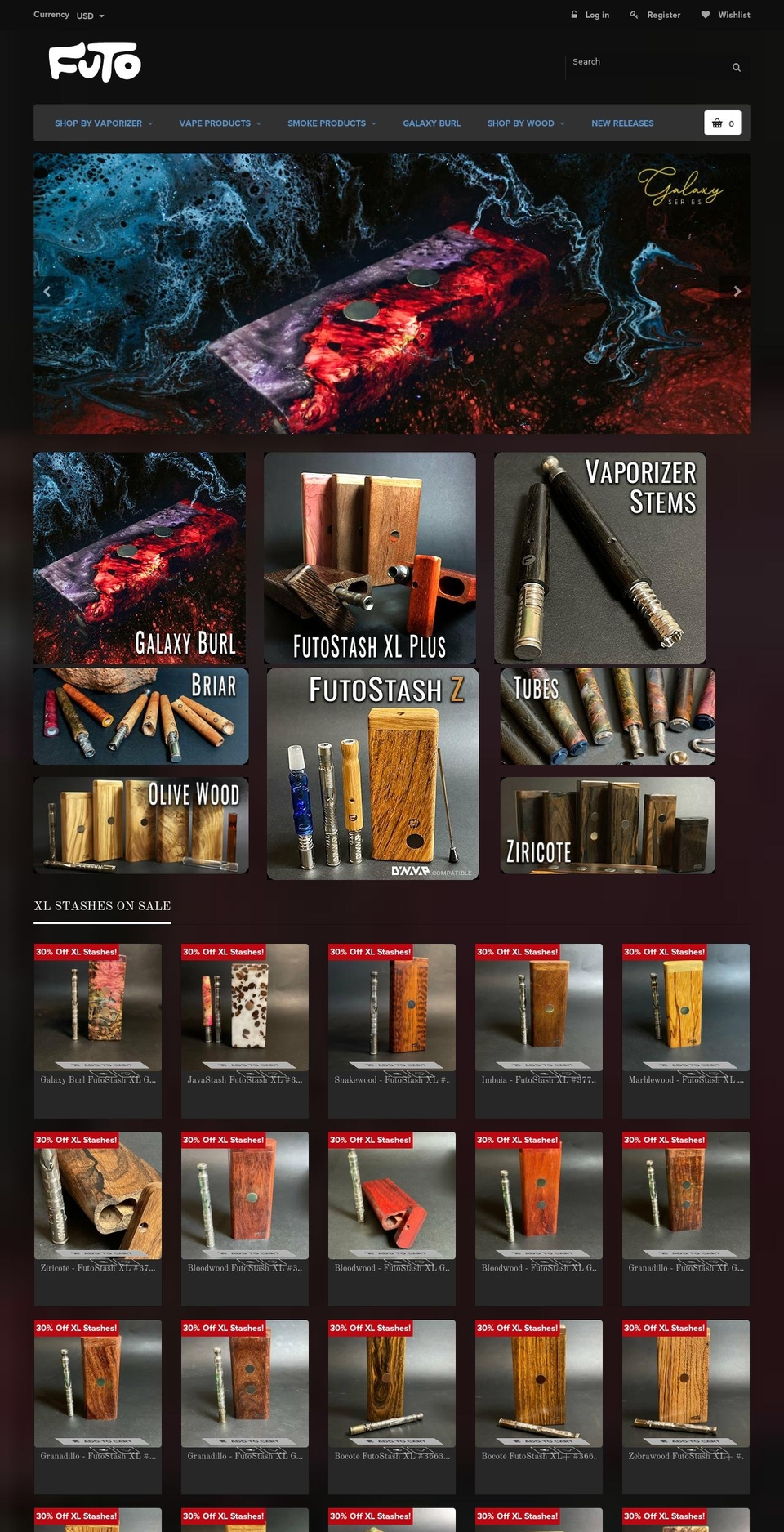 futo.ca shopify website screenshot