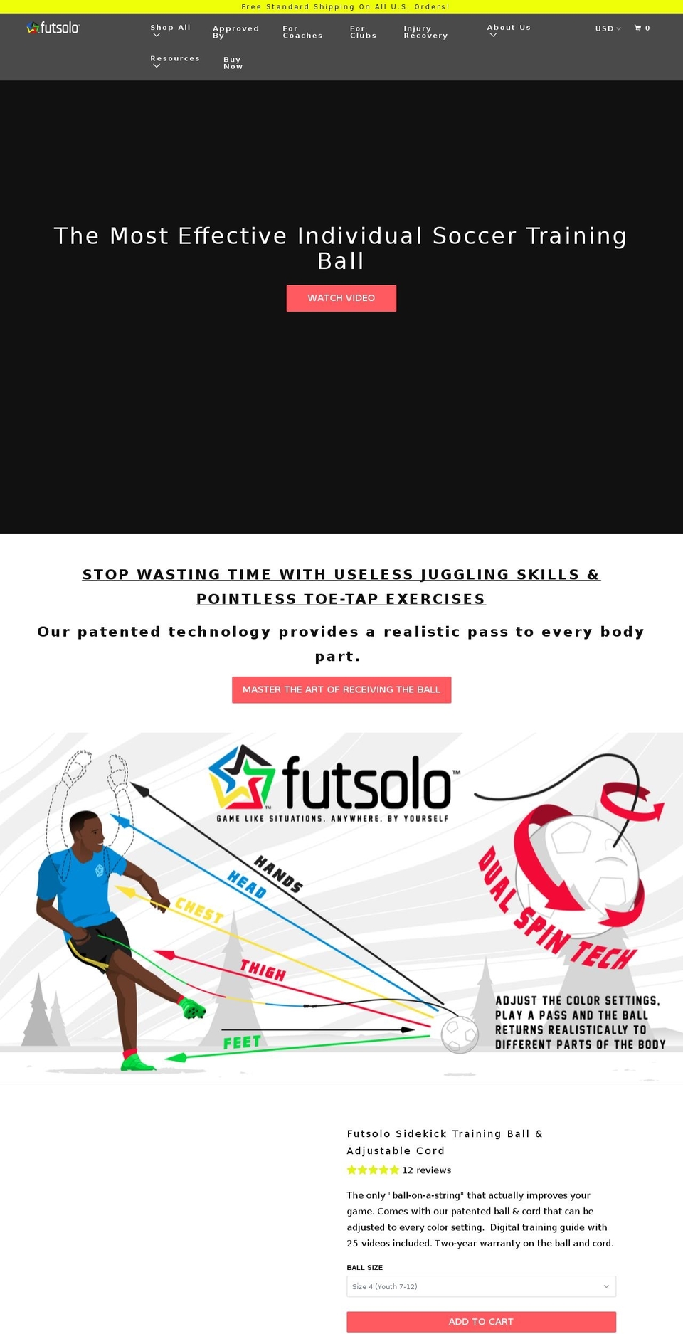 futsolo.com shopify website screenshot