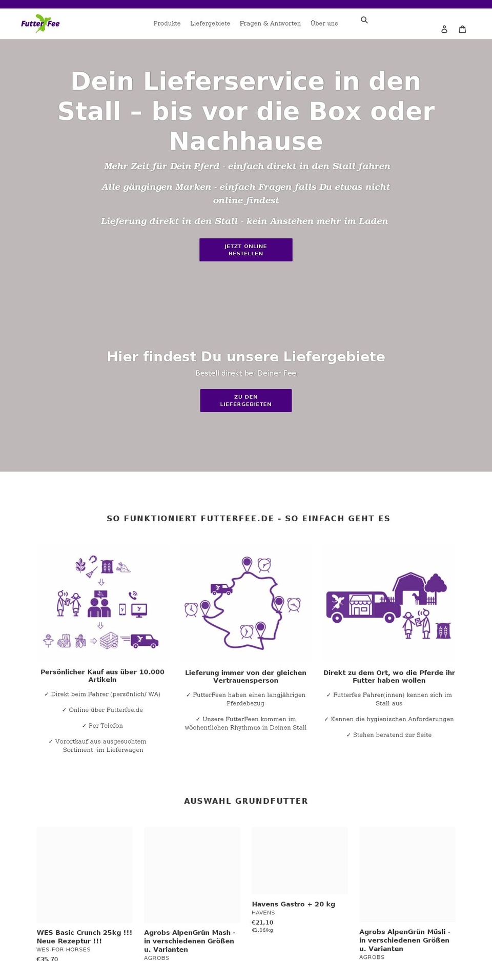 futterfee.de shopify website screenshot