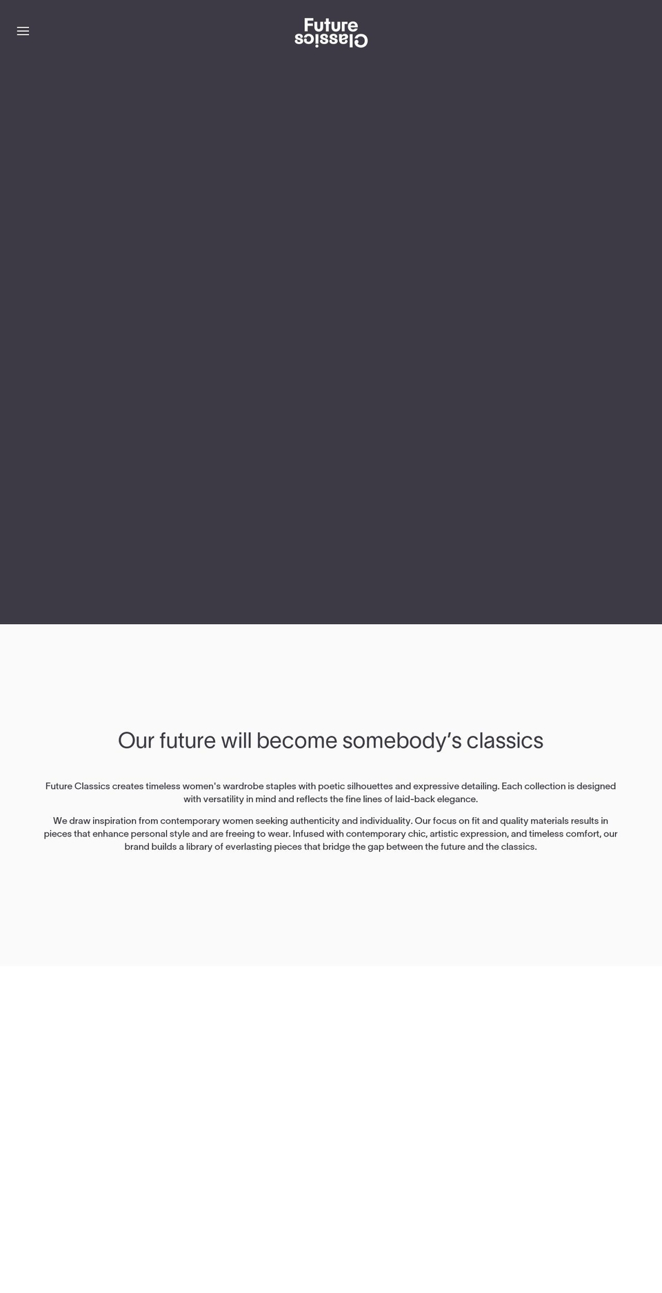 future-classics.co shopify website screenshot