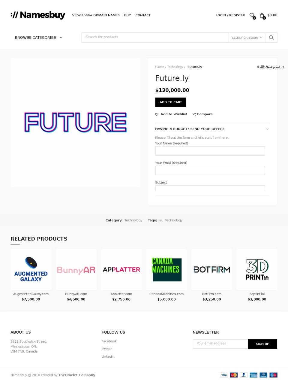 future.ly shopify website screenshot