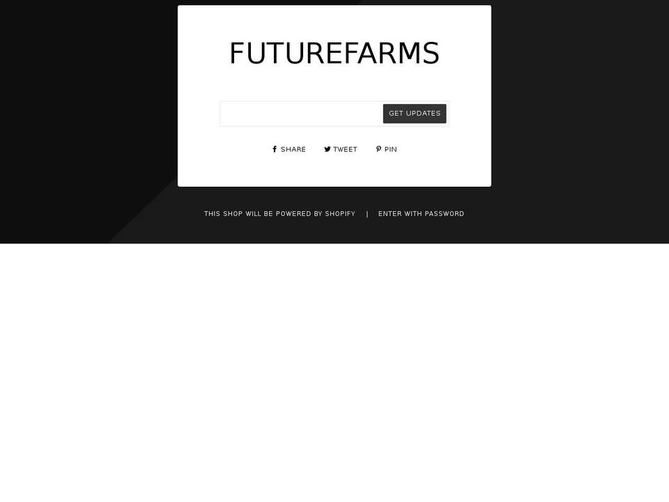futurefarms.io shopify website screenshot