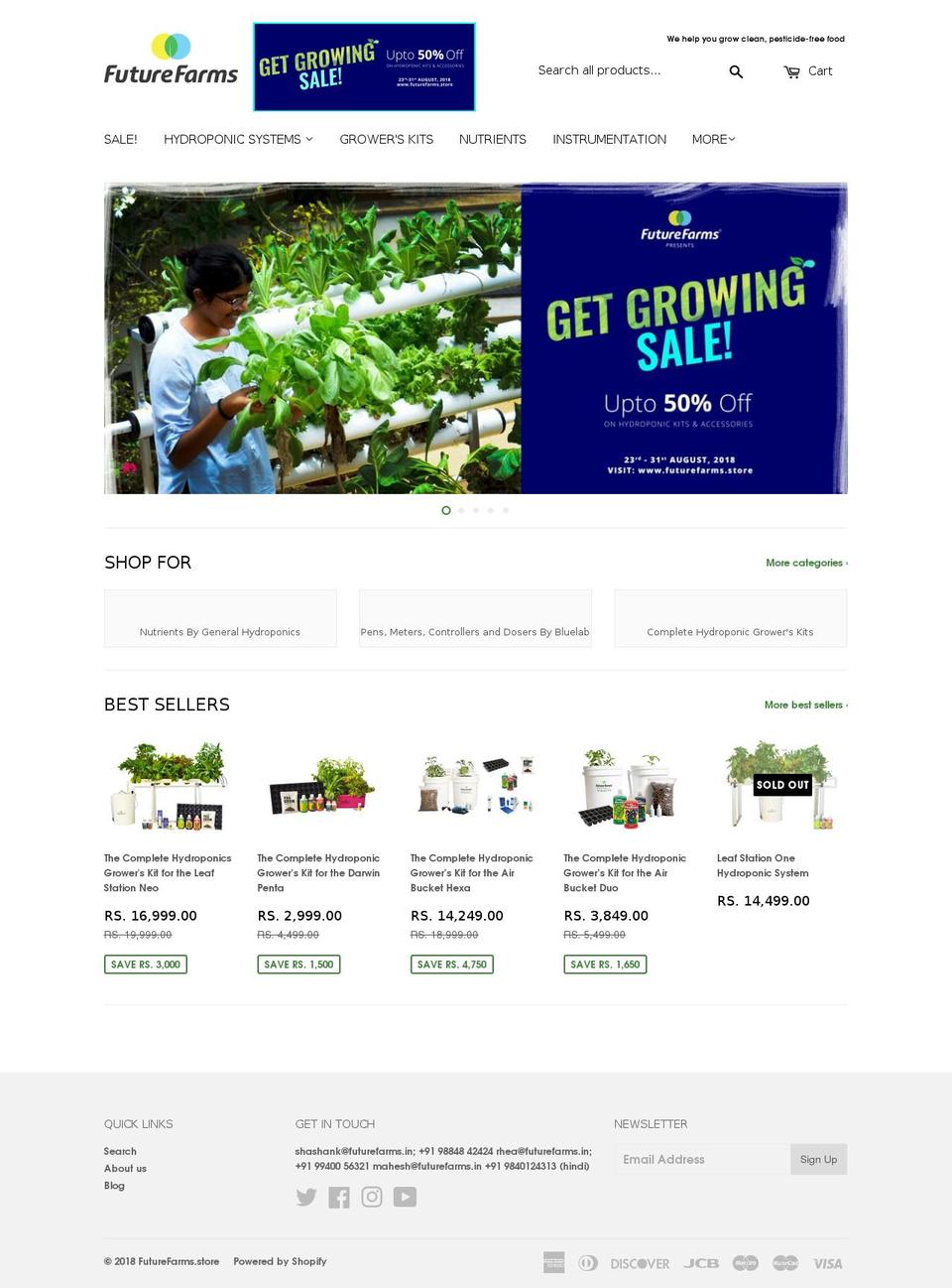 futurefarms.store shopify website screenshot