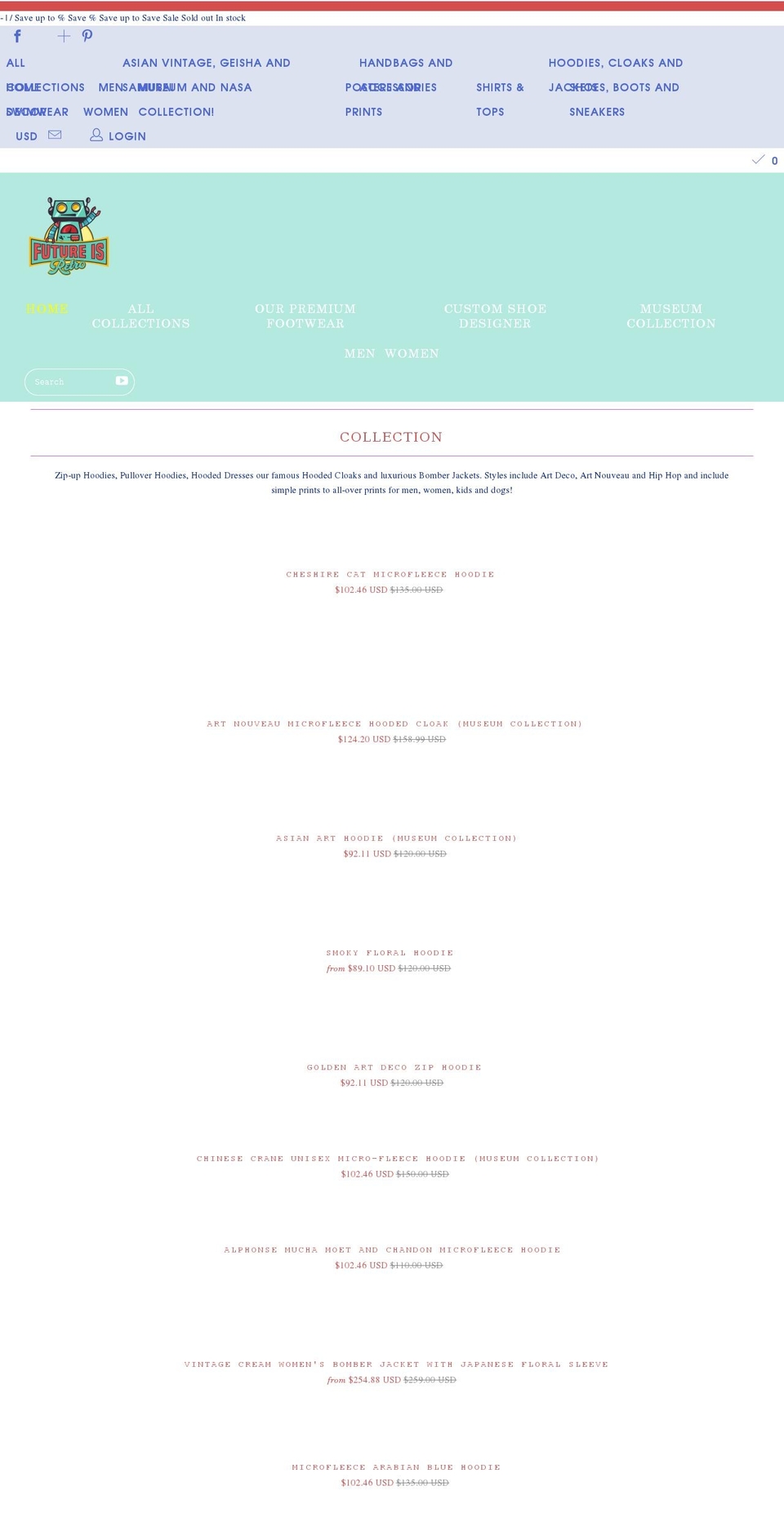 futureisretro.com shopify website screenshot