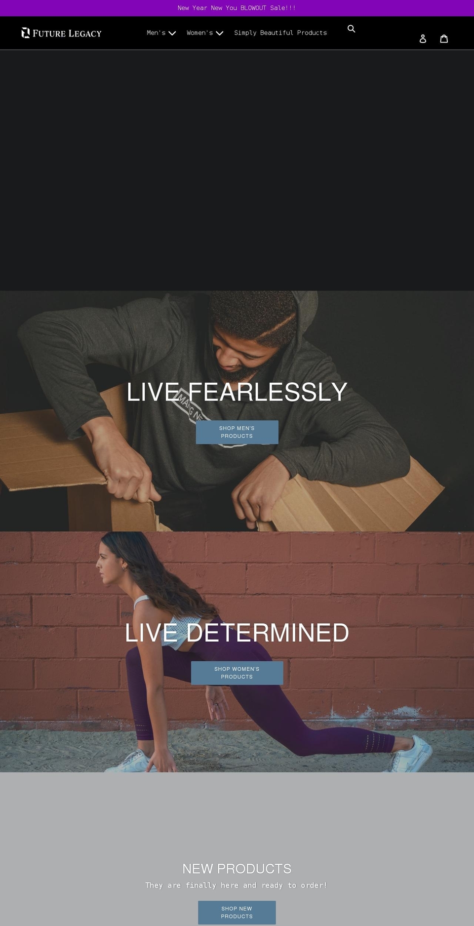 futurelegacyclothing.com shopify website screenshot
