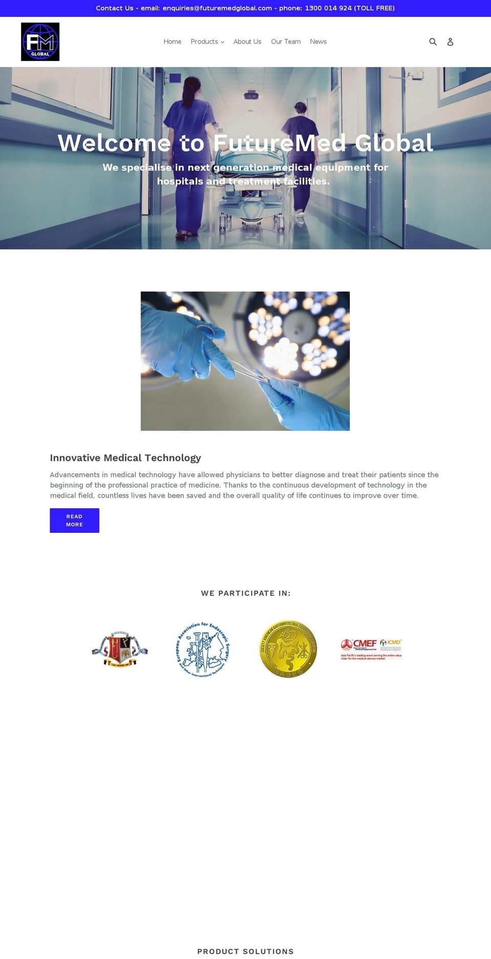 futuremedglobal.com — Shopify storefront screenshot