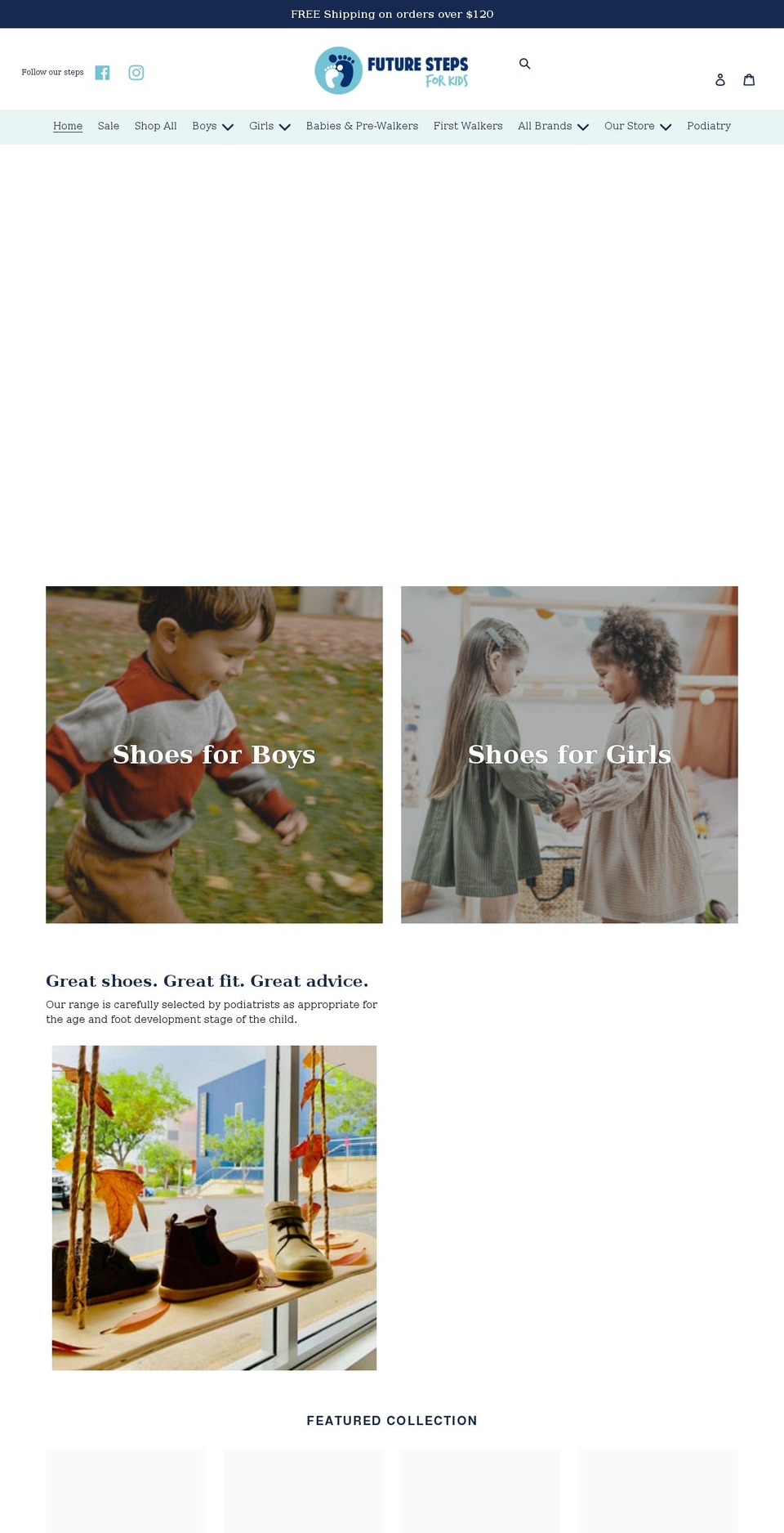 futurestepsforkids.com.au shopify website screenshot