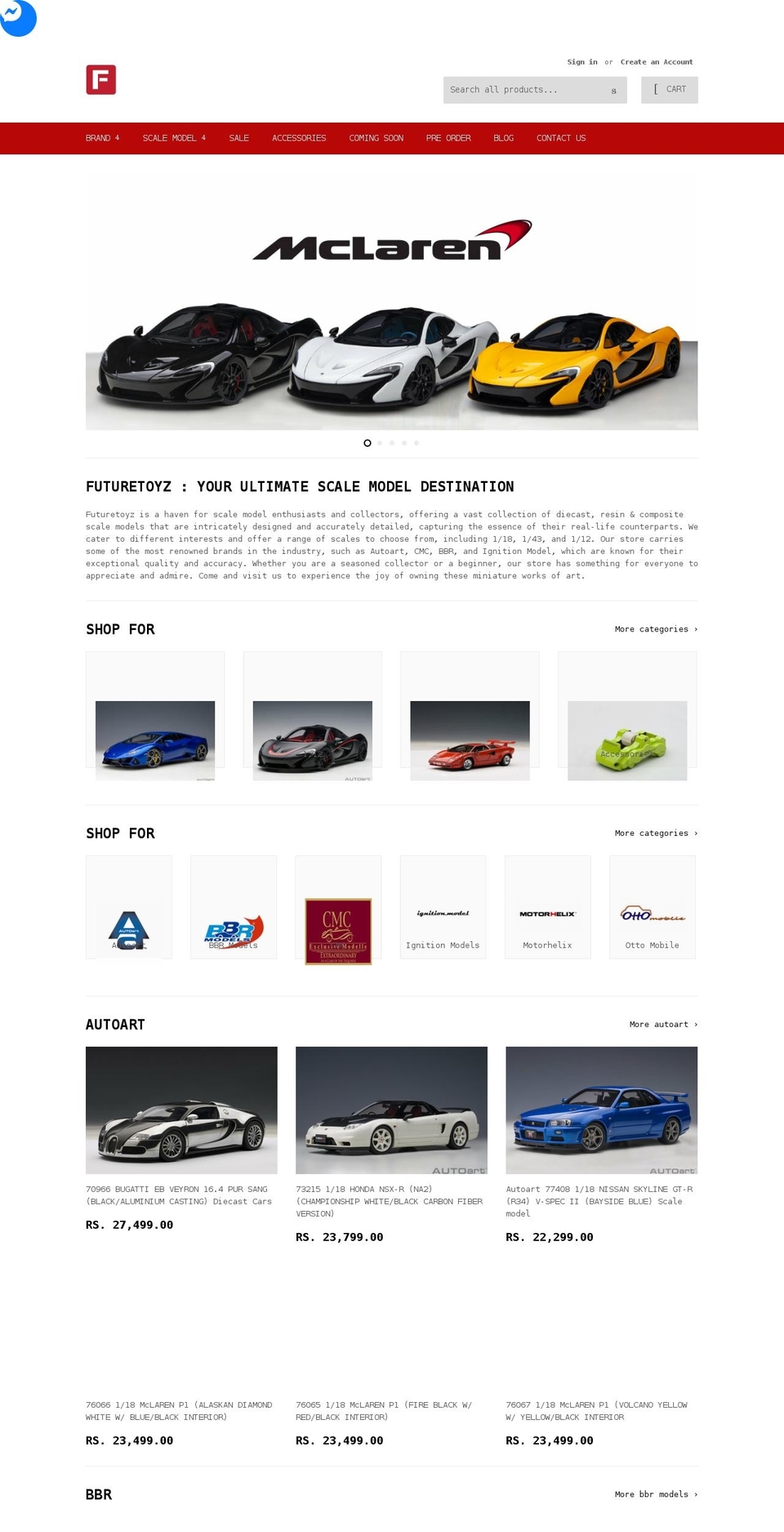 futuretoyz.com shopify website screenshot