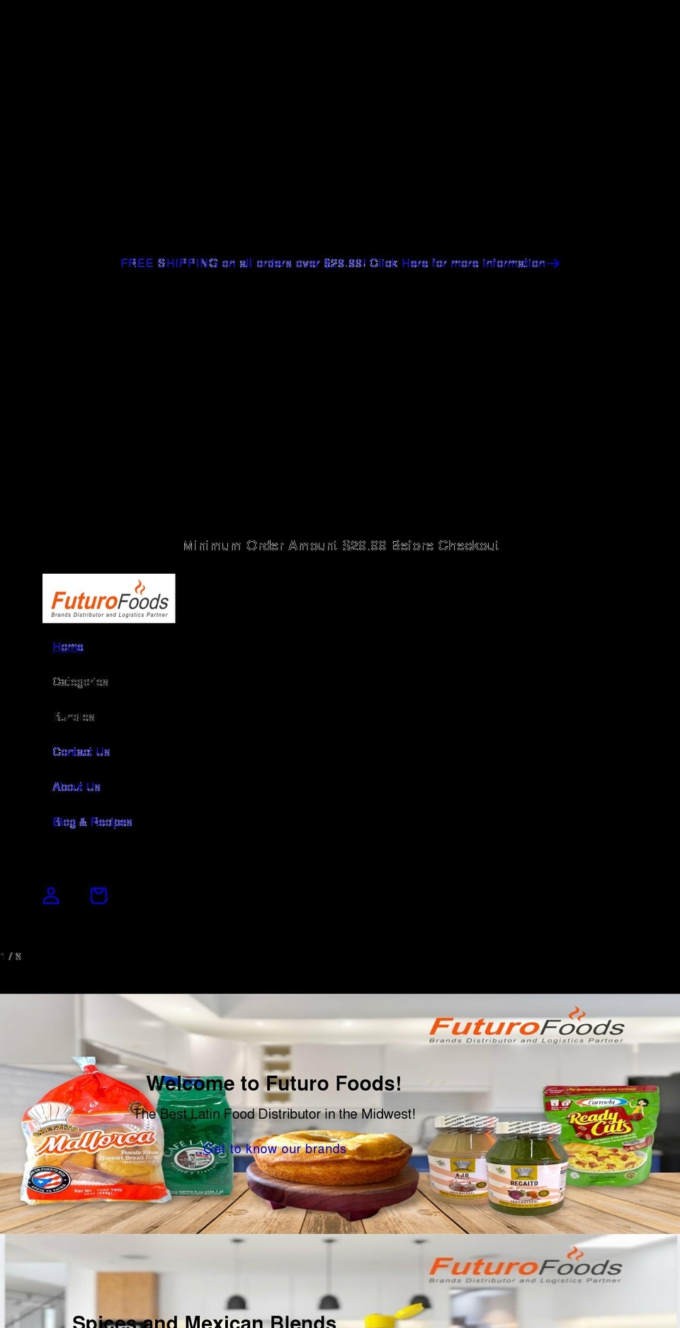 futurofoods.com shopify website screenshot