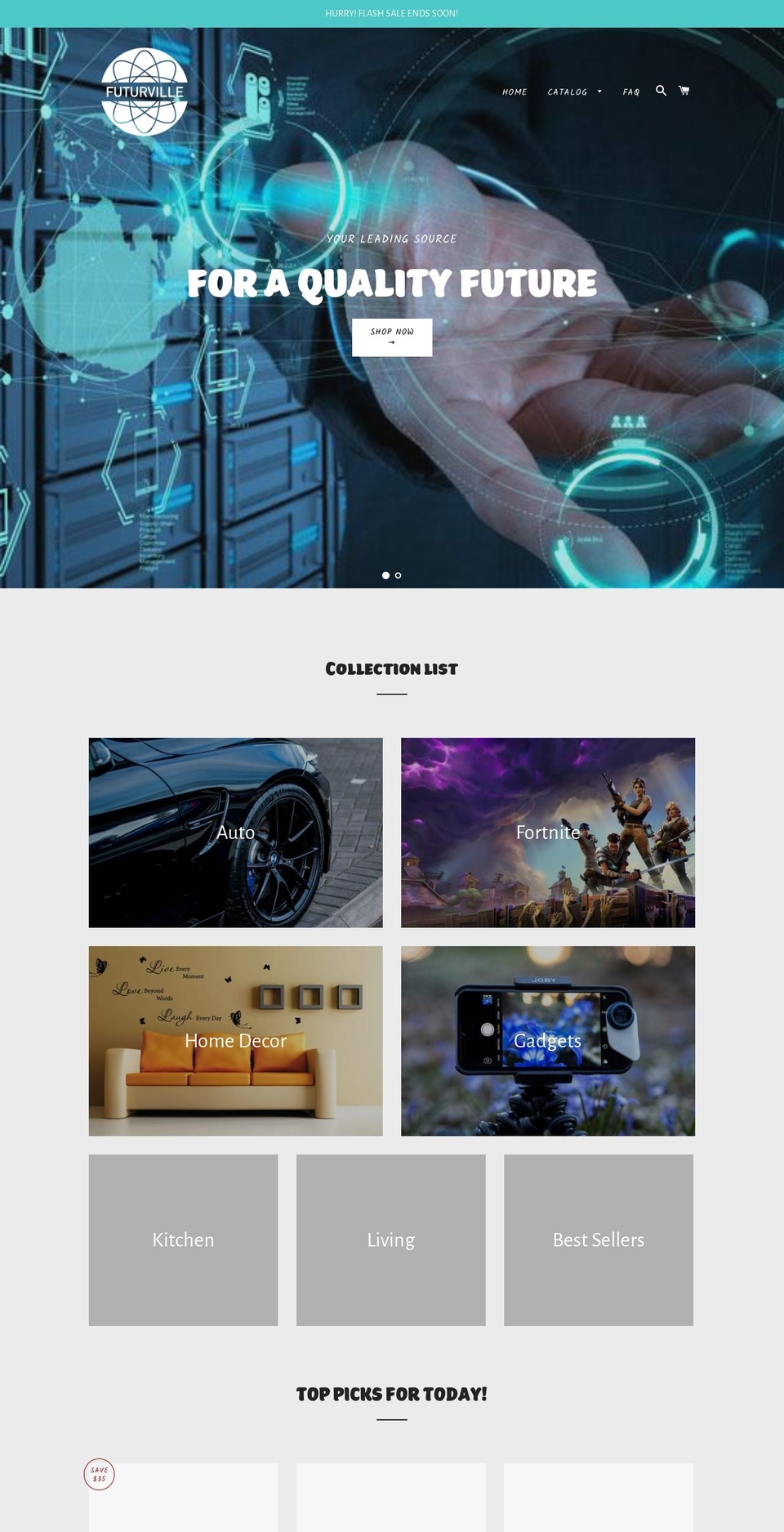 futurville.com — Shopify storefront screenshot