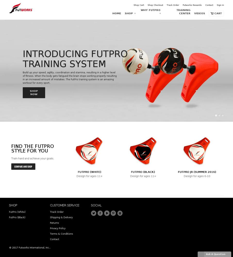 futworksstore.com shopify website screenshot