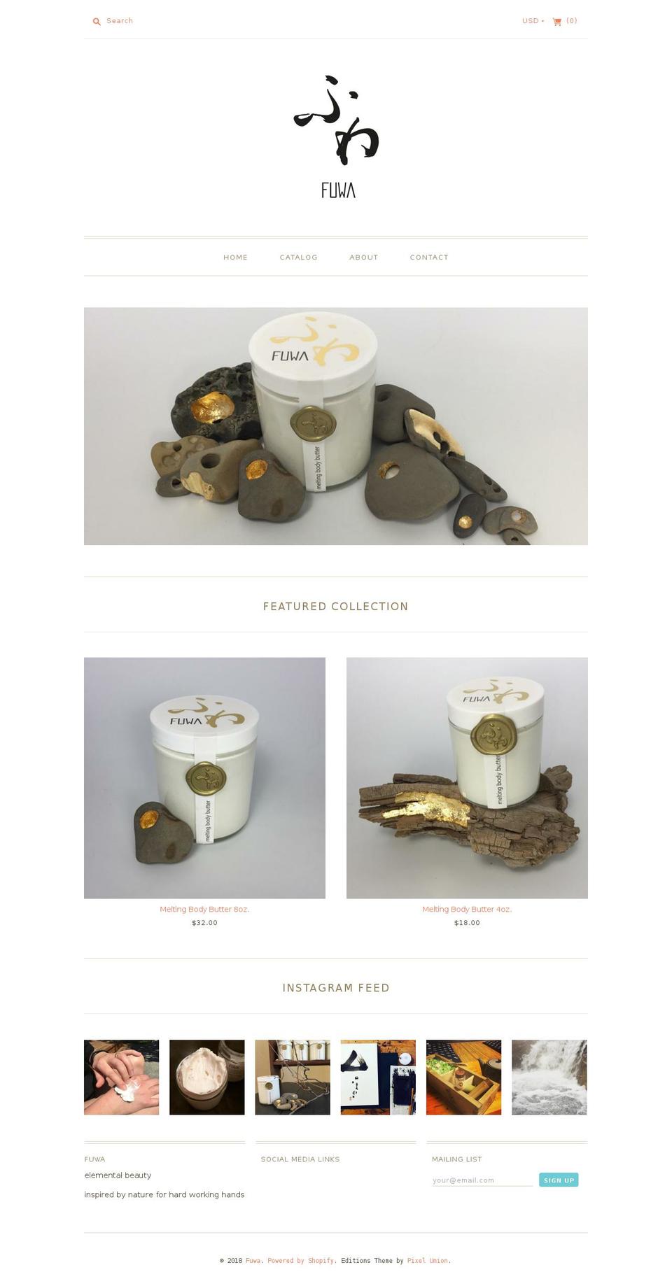 fuwavashon.com — Shopify storefront screenshot
