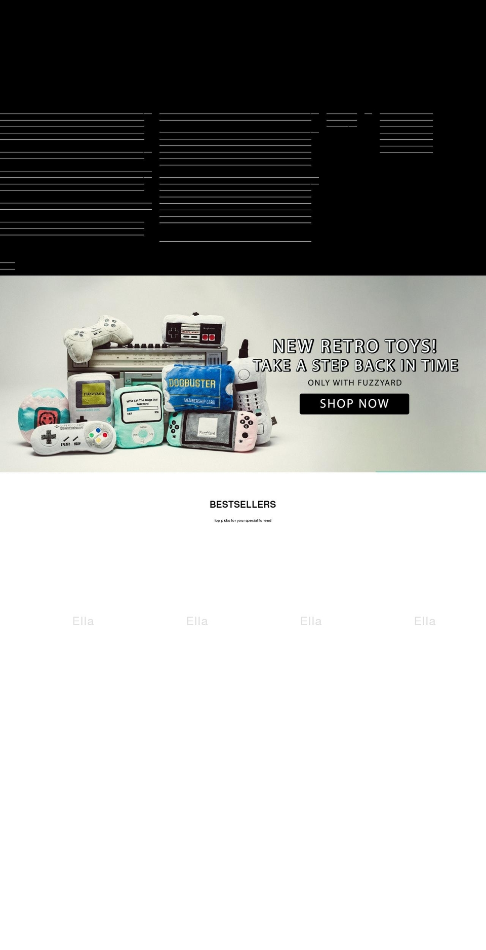 fuzzyard.co.uk shopify website screenshot