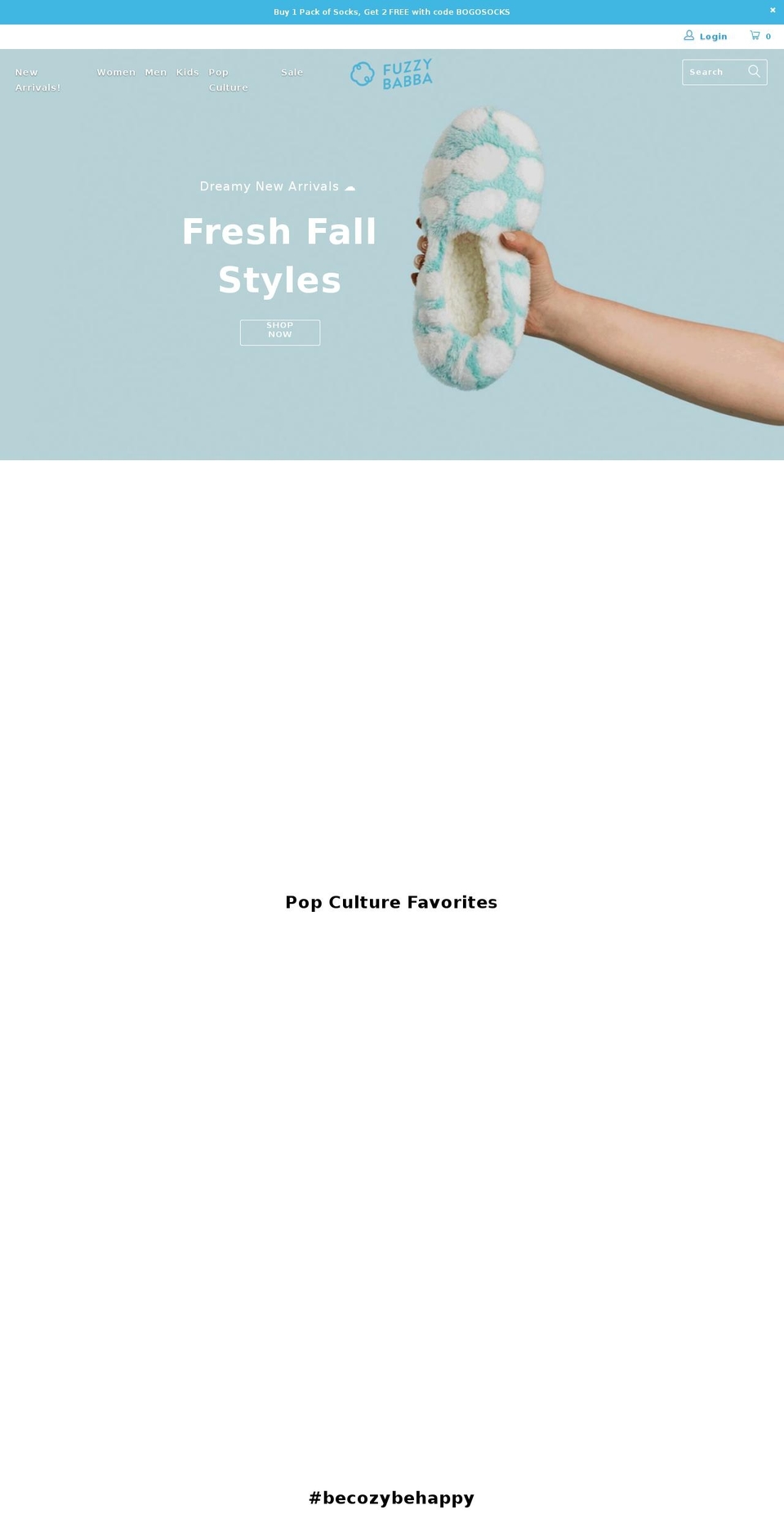 fuzzybabba.com shopify website screenshot