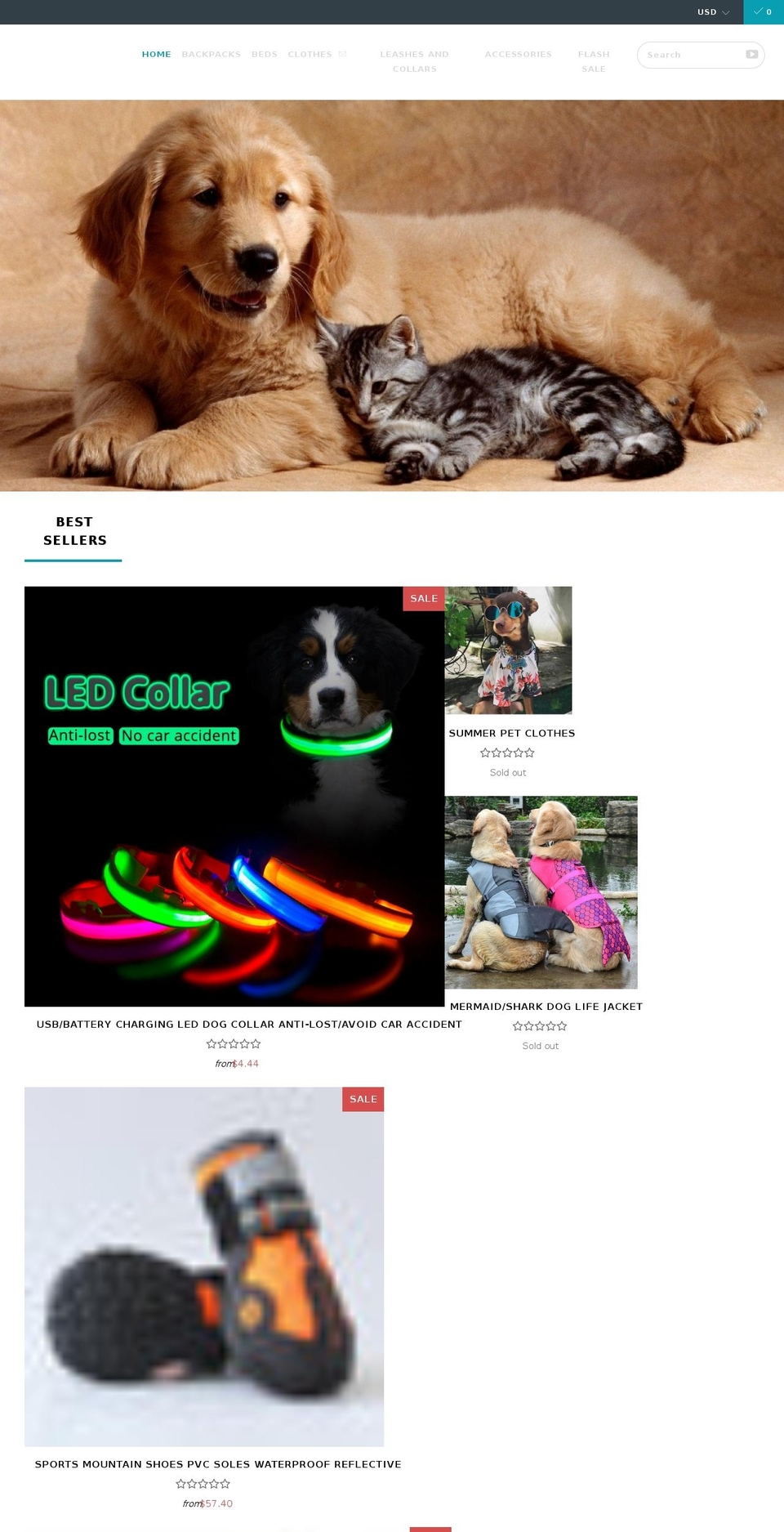fuzzyclosetpetshop.com shopify website screenshot