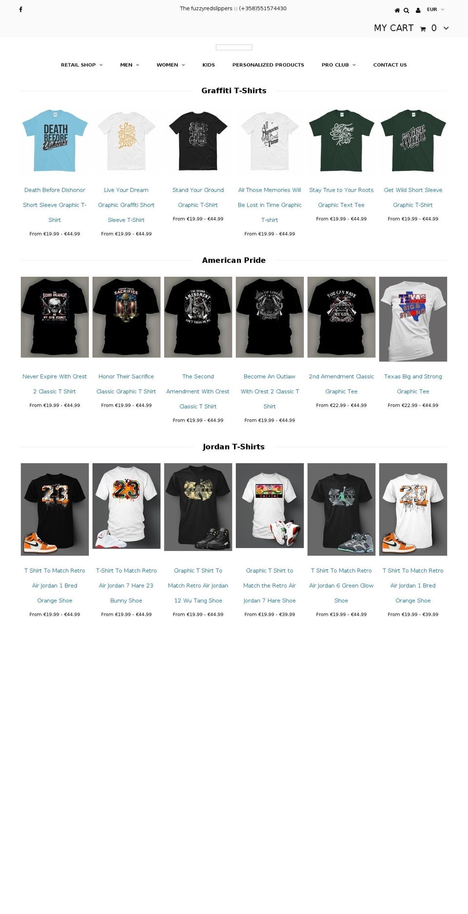 fuzzyredslippers.com shopify website screenshot