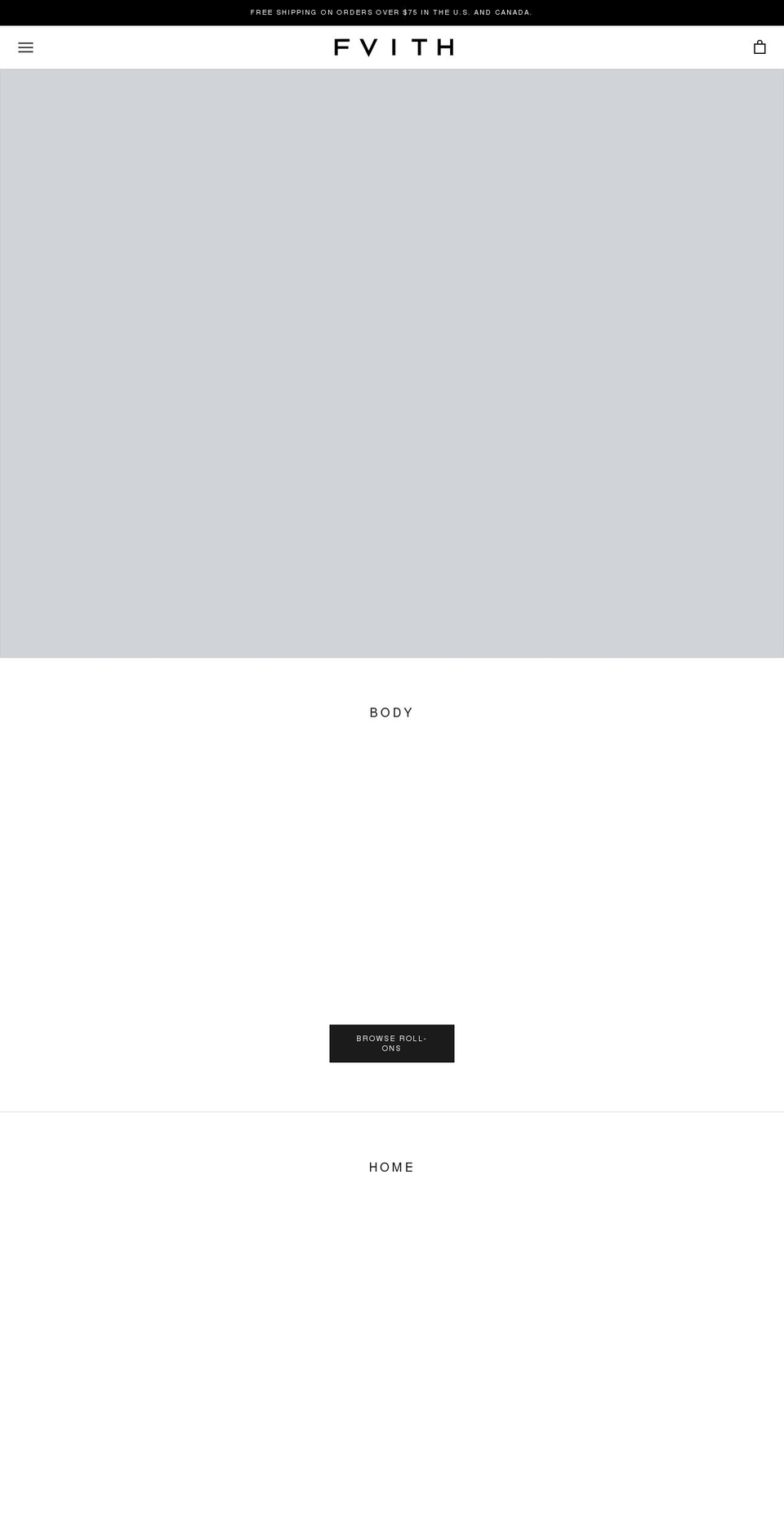 fvith.com — Shopify storefront screenshot